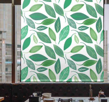 Stores avec plus de fleurs et de plantes sticker de feuilles vert - TenStickers