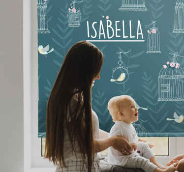 Fågelburar och flora med namn Rrullgardin barn - Tenstickers