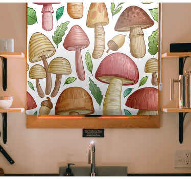 Mushroom Collection blind fruit - TenStickers