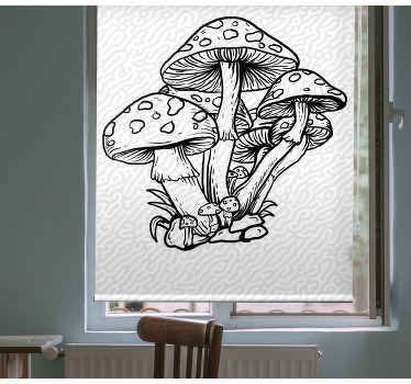 Houba cluster silueta Roleta stromy - TenStickers