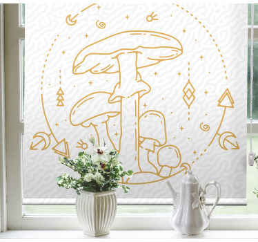 Svampe og geometri rullegardin - TenStickers