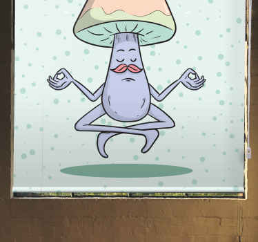 Tecknad svamp mediterar köksRullgardin - Tenstickers