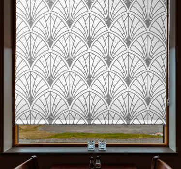 Rollo Fenster Elegant art déco graues muster - TenStickers