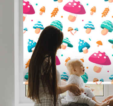 Estor flores Setas clásicas multicolores - TenVinilo