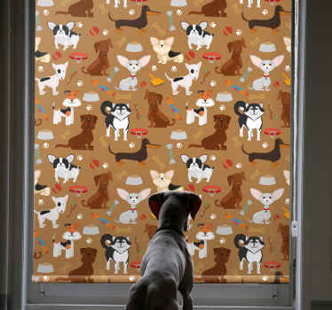 Olika söta hundar mönster barnperspektiv - Tenstickers