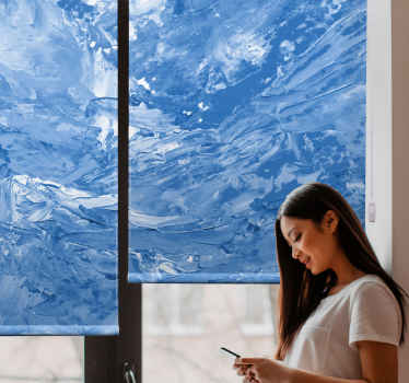 Plava slika tekstura oblak rolo zavjesa - TenStickers