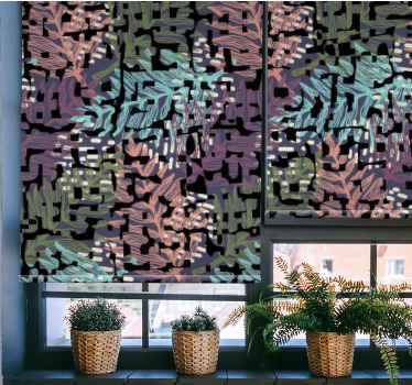 Rollo mit Blumen Bunte originelle spritzer blumen - TenStickers