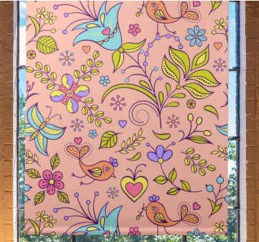 λουλούδι και πεταλούδες περισσότερο και φυτό τυφλό - TenStickers