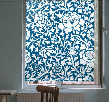 Flora azul marinho mais flores e plantas cegas - TenStickers