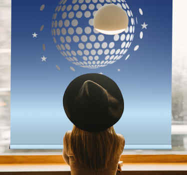 Rollo Fenster Originell abstrakte disco-ansicht - TenStickers