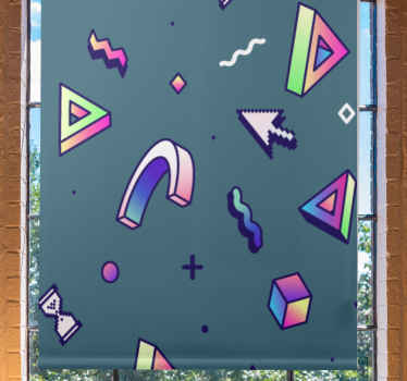 Estor habitación juvenil Objetos retro vaporwave - TenVinilo