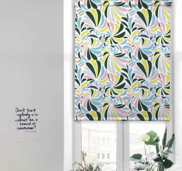 Rollo Fenster Blumen und Pflanzen stilvolles blumenmuster - TenStickers