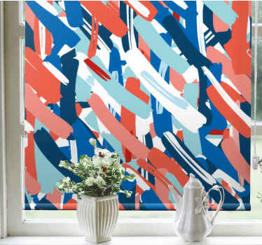 Tende a rullo motivi pennellate audaci - TenStickers