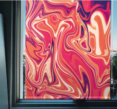 Estor enrollable textura patrones vibrantes y arremolinados - TenVinilo