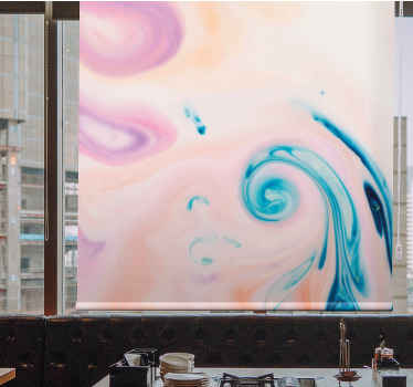 Tenda a rullo con stampa gradiente pastello vorticoso - TenStickers