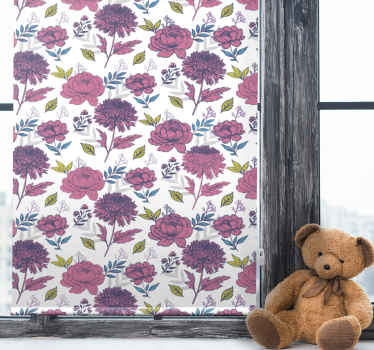 Cortina roller flores tema floral de flor - TenVinilo