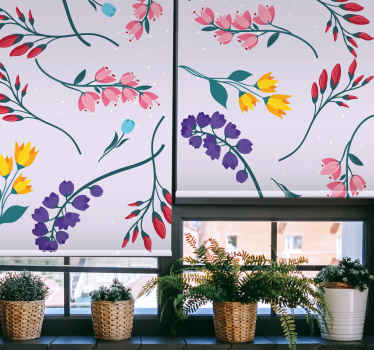 Vrtno botaničko cvijeće i rolo zavjesa bilje - TenStickers