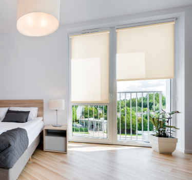 Store enrouleur translucide couleur camel - TenStickers