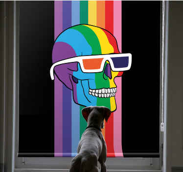 Lgbt renk kafatası diğer Stor perde - TenStickers