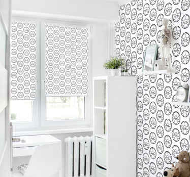 Store enrouleur sport motif handball noir et blanc - TenStickers