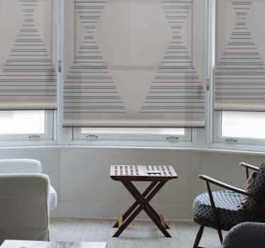 Estor enrollable moderno elegante patrón de rayas - TenVinilo