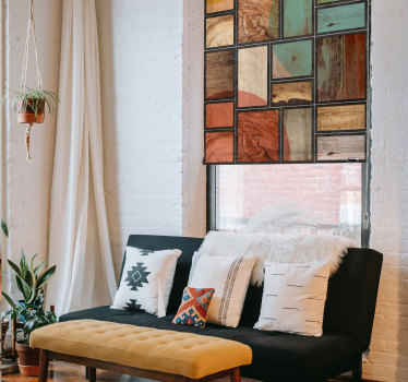 rollo Textur und Muster Rahmen mit Holz - TenStickers