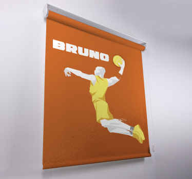 Store motif basket-ball avec prénom - TenStickers