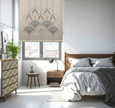 Tenda a rullo con fiori astratti - TenStickers