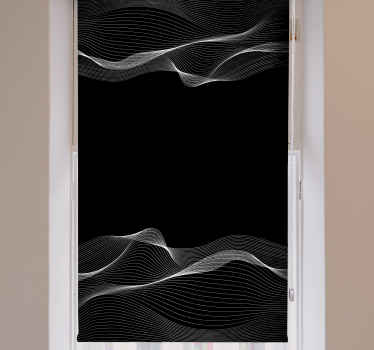 Flowing Line Patterns pattern roller blind - TenStickers
