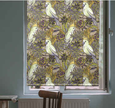 Amazoniske papegøjer stil dyreRullegardiner - TenStickers