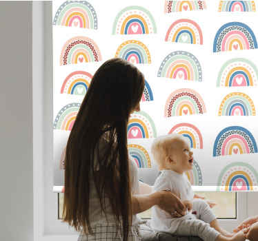 Colorful heart rainbows blind children - TenStickers