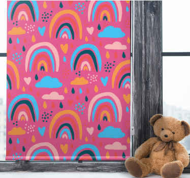 Colorful rainbow pattern children room roller blind - TenStickers