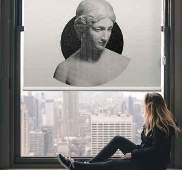 Tenda a rullo con stampa busto di scultura tradizionale - TenStickers