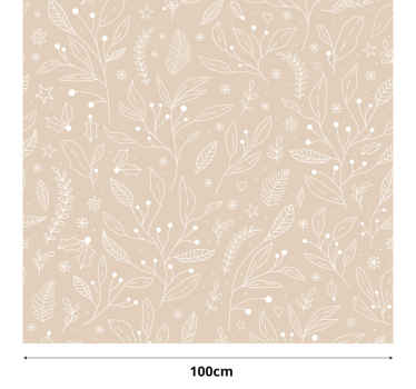 Christmas plants Beige blind - TenStickers