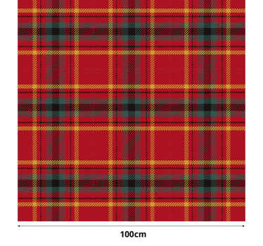 Rollos rot weihnachtliche rote tartan-textur - TenStickers
