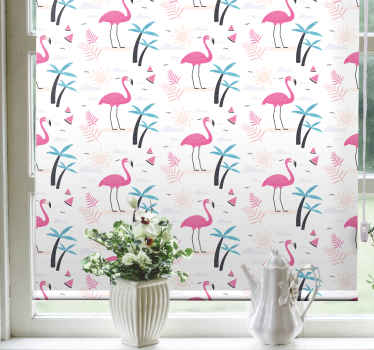 Rolo zavjese životinje flamingo tropski uzorak - TenStickers