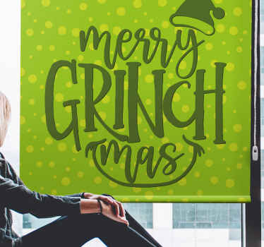 Store enrouleur phrases joyeux grinchmas - TenStickers