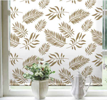 Folhas finas listradas, flores e plantas cegas - TenStickers