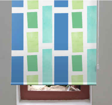 Store enrouleur textures et motifs motif de bloc géométrique - TenStickers