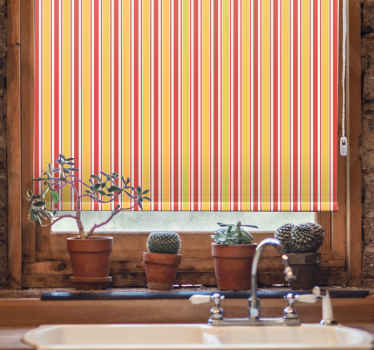 Colored stripe pattern bathroom roller blind - TenStickers
