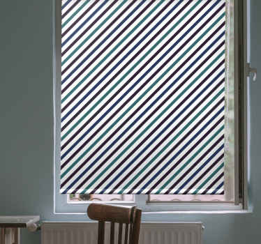 riscas diagonais azuis cortinas modernas - TenStickers