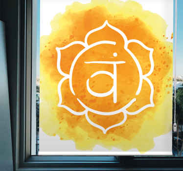 Güzel sakral çakra sembolü zen Stor perde - TenStickers