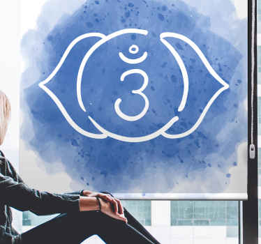 üçüncü göz çakra sembolü zen Stor perde - TenStickers