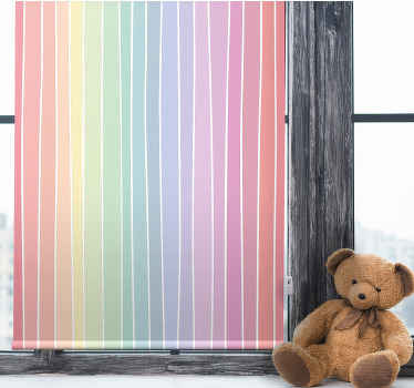 Soft pastel stripes texture and pattern roller blind - TenStickers