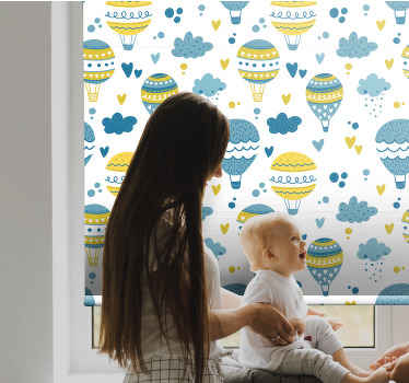 šareni baloni i oblaci dječji Rolo zavjese - TenStickers