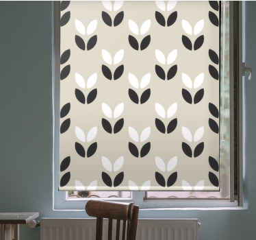 Sötét elegáns növényi formák klasszikus Sávroló - TenStickers