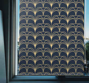 Rollo Fenster Elegant goldene bögen - TenStickers