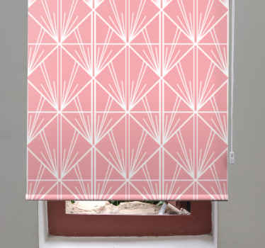 Modern art pink and white  Elegant blind - TenStickers