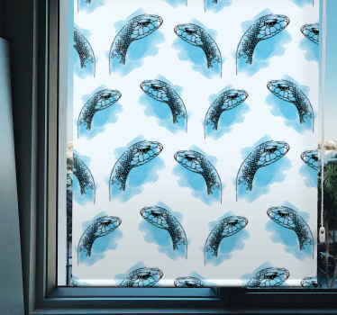 Rolo zavjese životinje lica plave zmije - TenStickers