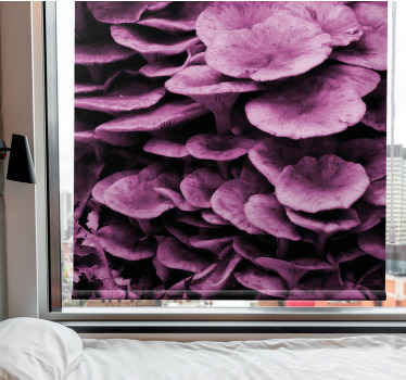 Cortina roller flores capas florales vibrantes - TenVinilo